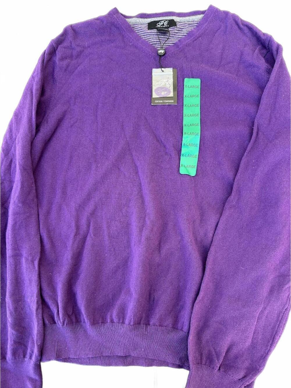 Men’s Foxcroft Cotton Cashmere Sweater XL